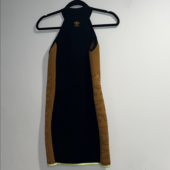 ADIDAS IVY PARK Knit Logo Dress in black and mesa - Picture 4 of 7